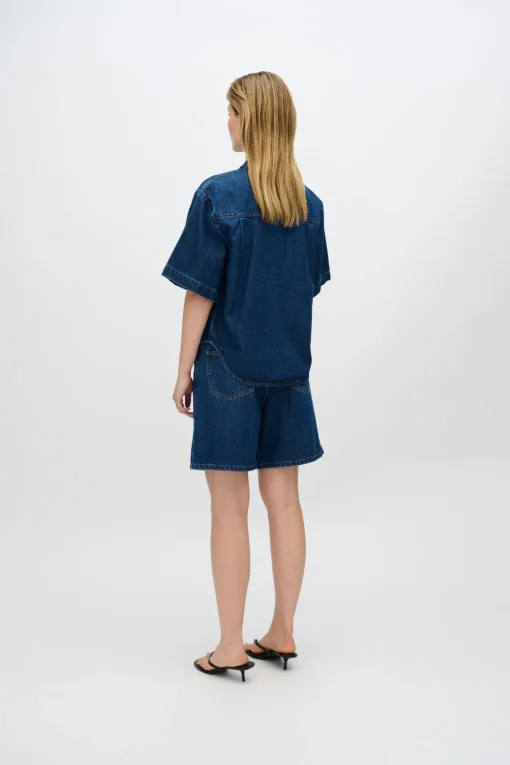 Minimum Shirts | Alicia denim blend shirt 4181 - Medium Blue MediumBlue