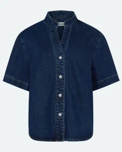 Minimum Shirts | Alicia denim blend shirt 4181 - Medium Blue MediumBlue