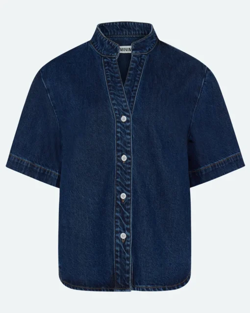 Minimum Shirts | Alicia denim blend shirt 4181 - Medium Blue MediumBlue