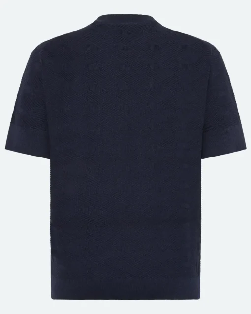 Minimum T-Shirts | Aron knit t-shirt 4121 - Sky Captain SkyCaptain