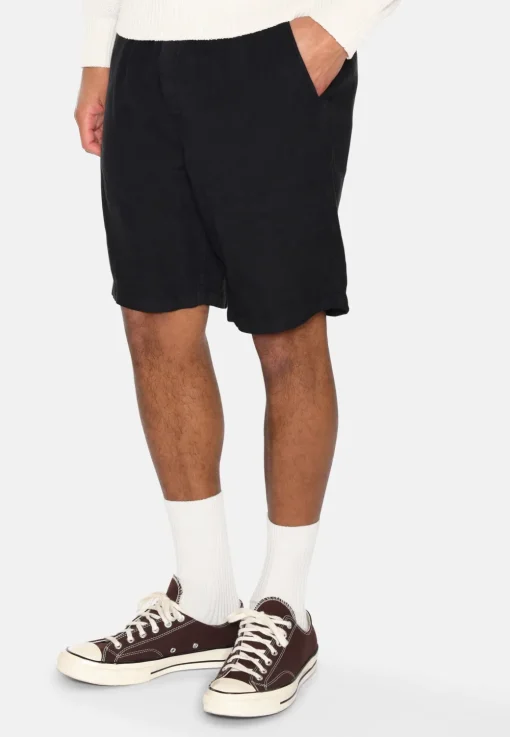 Minimum Shorts | Atlas linen shorts 4115 - Caviar