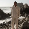 Minimum Shirts | Colt long sleeved reg linen shirt 4115 - Rainy Day RainyDay