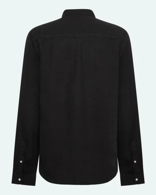 Minimum Shirts | Colt long sleeved reg linen shirt 4115 - Caviar