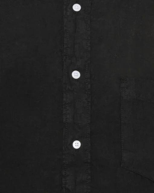 Minimum Shirts | Colt long sleeved reg linen shirt 4115 - Caviar
