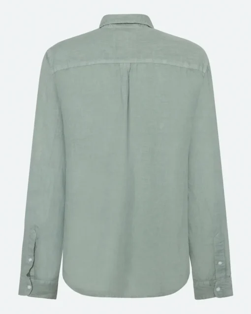 Minimum Shirts | Colt long sleeved reg linen shirt 4115 - Gray Mist GrayMist