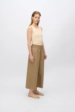 Minimum Pants | Eira casual capri pants 4238 - Greige