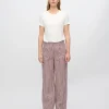 Minimum Jeans | Elisa striped denim pants 4328 - Coco Milk CocoMilk