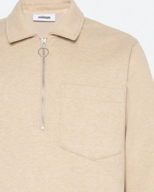 Minimum Sweatshirts | Falcon Reg Halfzip 3913 Sweat - Silver Cloud SilverCloud