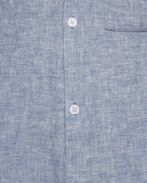 Minimum Shirts | Francis long sleeved shirt in linen blend 4236 - Angel Falls AngelFalls
