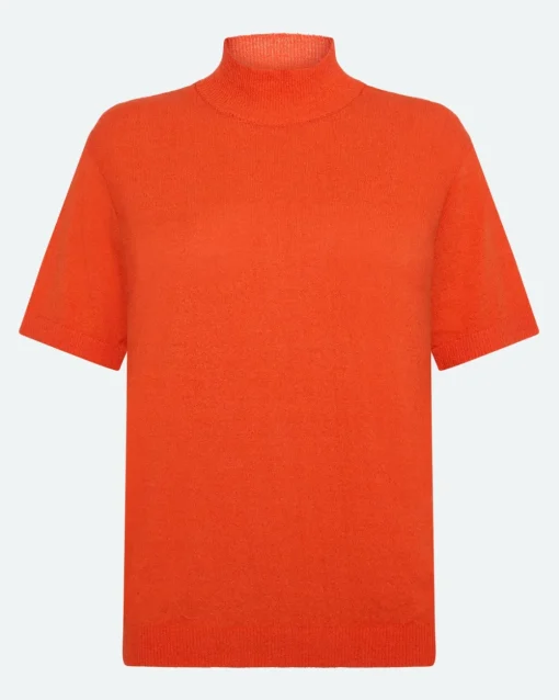 Minimum Knits | Gia turtleneck t-shirt 4150 - Fiesta