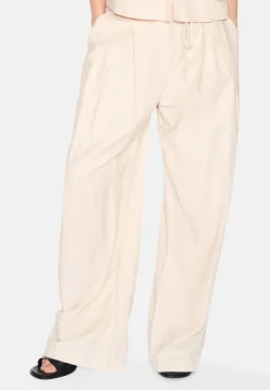 Minimum Pants | Gunli dressed pants with tie-detail 4191 - Brown Rice BrownRice