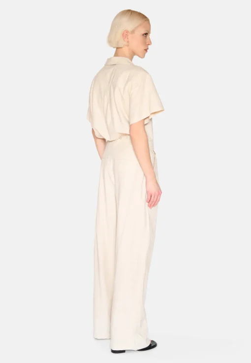 Minimum Pants | Gunli dressed pants with tie-detail 4191 - Brown Rice BrownRice