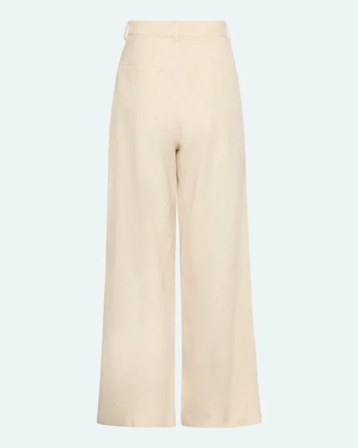 Minimum Pants | Gunli dressed pants with tie-detail 4191 - Brown Rice BrownRice