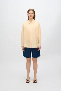 Minimum Shirts | Harper long sleeved shirt 4238 - Creme De Peche CremeDePeche