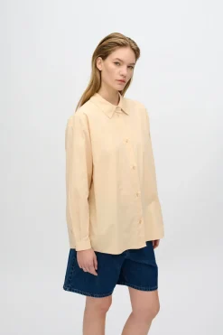 Minimum Shirts | Harper long sleeved shirt 4238 - Creme De Peche CremeDePeche