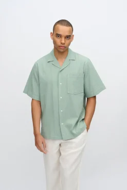 Minimum Shirts | Hayden relaxed short sleeved shirt 4216 - Iceberg Green IcebergGreen