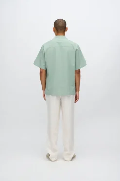 Minimum Shirts | Hayden relaxed short sleeved shirt 4216 - Iceberg Green IcebergGreen