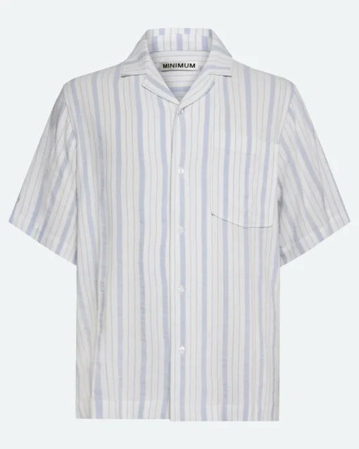 Minimum Shirts | Hayden relaxed short sleeved shirt 4218 - Angel Falls AngelFalls