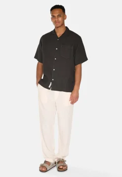 Minimum Shirts | Hayden short sleeved linen shirt 4115 - Black Ink BlackInk