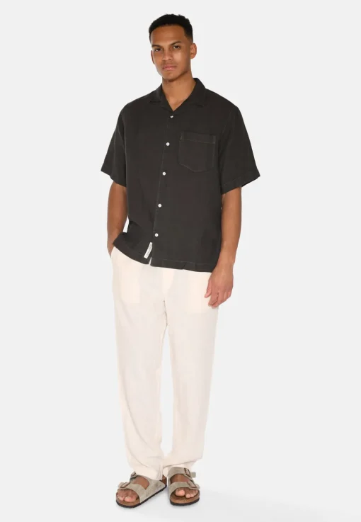 Minimum Shirts | Hayden short sleeved linen shirt 4115 - Black Ink BlackInk
