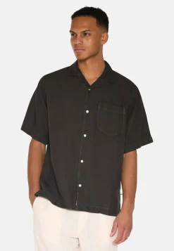 Minimum Shirts | Hayden short sleeved linen shirt 4115 - Black Ink BlackInk