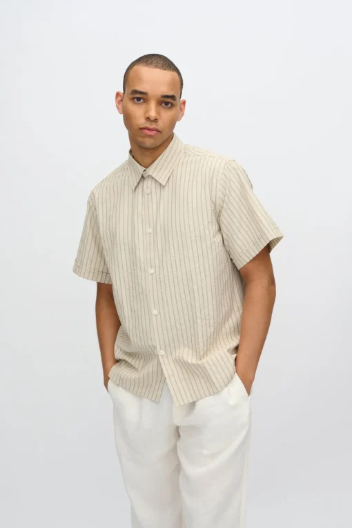 Minimum Shirts | Jerry short sleeved shirt 4231 - White Pepper WhitePepper