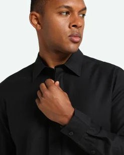 Minimum Shirts | Kader relaxed long sleeved shirt 3961 - Black