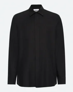 Minimum Shirts | Kader relaxed long sleeved shirt 3961 - Black