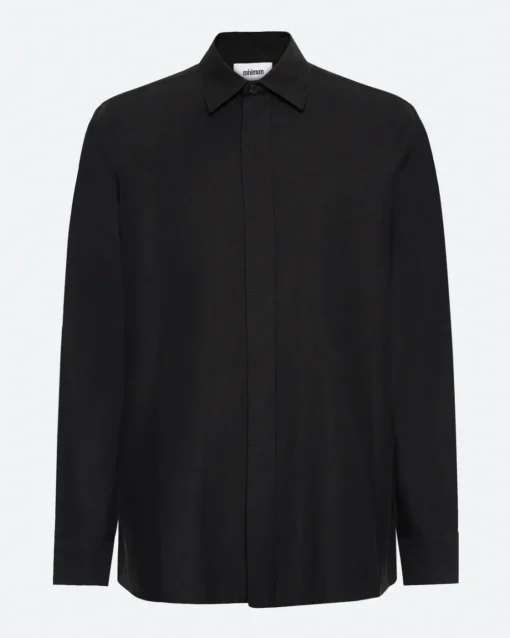 Minimum Shirts | Kader relaxed long sleeved shirt 3961 - Black