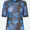 Minimum T-Shirts | Kaysa mesh t-shirt 4154 - French Blue FrenchBlue