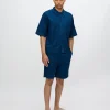 Minimum Shirts | Lennon short sleeved shirt in linen blend 4239 - Sky Captain SkyCaptain