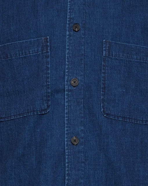 Minimum Shirts | Lennon short sleeved shirt in linen blend 4239 - Sky Captain SkyCaptain