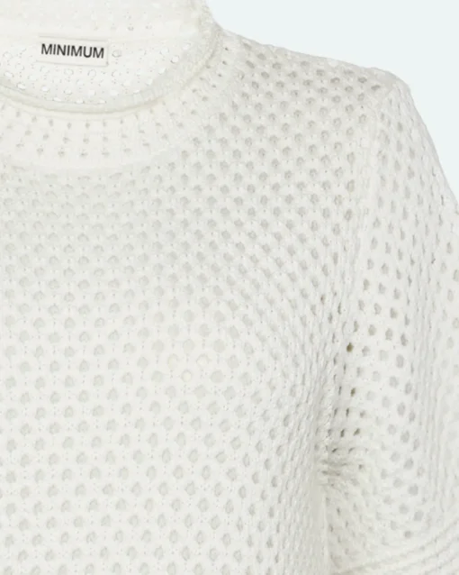 Minimum Knits | Lily crochet t-shirt 4119 - Coco Milk CocoMilk