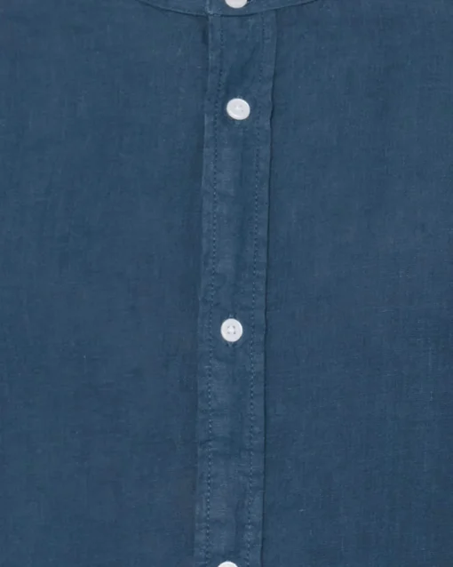 Minimum Shirts | Mando long sleeved linen shirt 4115 - Blue Ashes BlueAshes