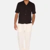 Minimum Knitwear | Mason crochet polo shirt 4177 - Demitasse