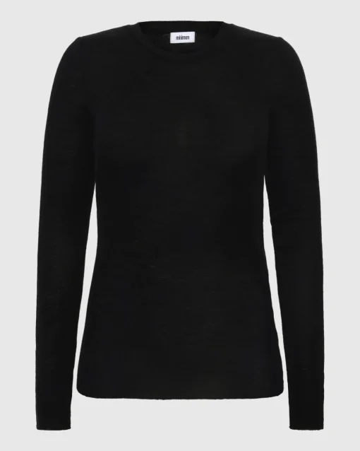 Minimum Knits | Natashas long sleeved t-shirt 3736 - Black