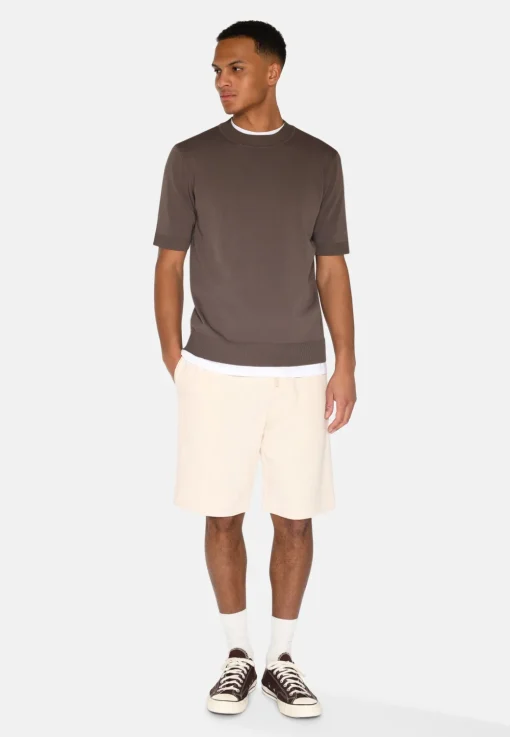 Minimum T-Shirts | Knitwear | Parker knit t-shirt 4180 - Shitake
