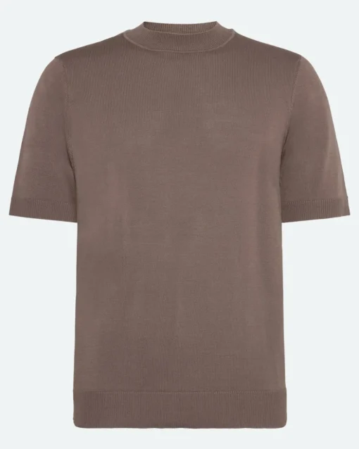 Minimum T-Shirts | Knitwear | Parker knit t-shirt 4180 - Shitake
