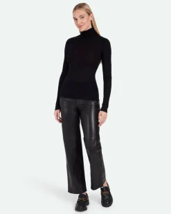 Minimum Knits | Pernilles long sleeved turtleneck 3736 - Black