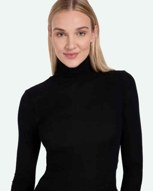 Minimum Knits | Pernilles long sleeved turtleneck 3736 - Black