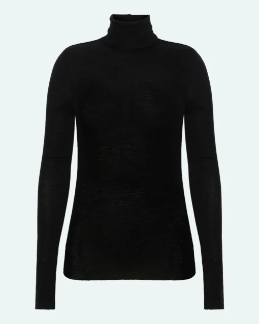 Minimum Knits | Pernilles long sleeved turtleneck 3736 - Black
