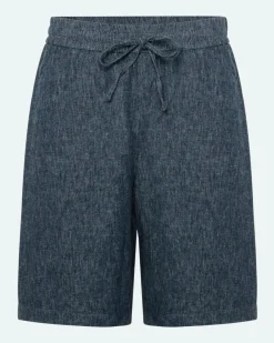 Minimum Shorts | Raylan linen denim shorts 4128 - Sky Captain SkyCaptain