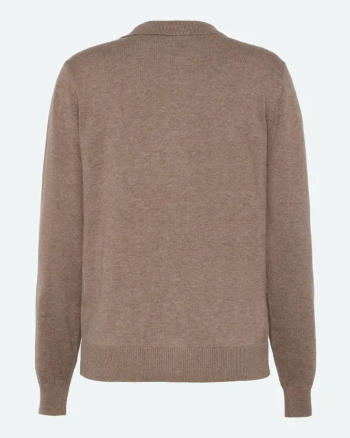Minimum Knits | Riley polo jumper 4153 - Shitake