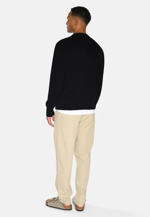 Minimum Knitwear | Rob basic knit sweater G006 GOTS - Black