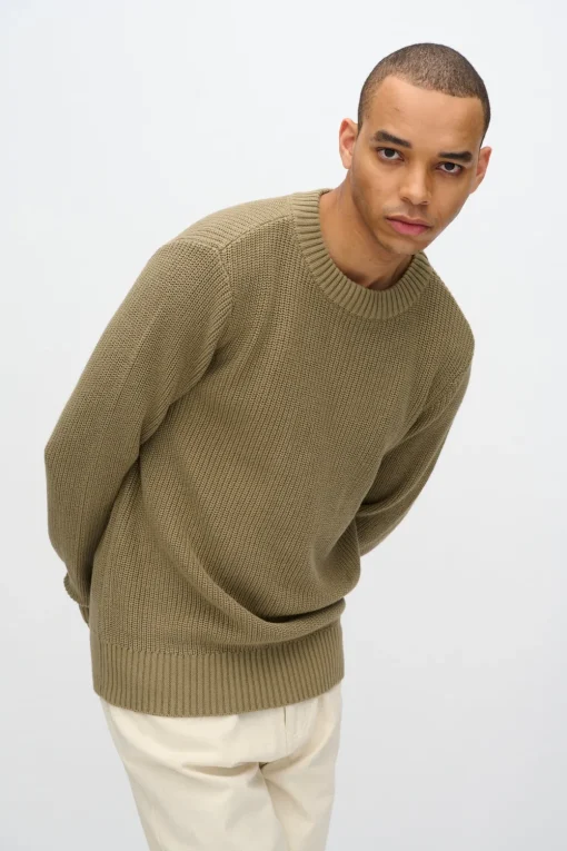 Minimum Knitwear | Rob basic knit sweater G006 GOTS - Mermaid