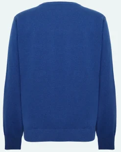 Minimum Knitwear | Roland 9954 Jumper - Blue Quartz Melange BlueQuartzMelange