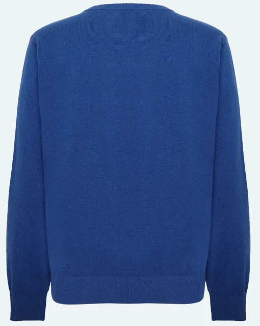 Minimum Knitwear | Roland 9954 Jumper - Blue Quartz Melange BlueQuartzMelange
