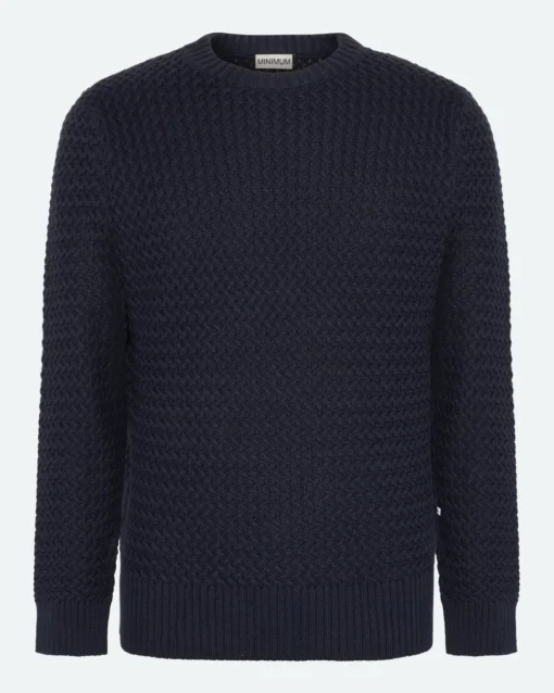 Minimum Knitwear | Roland knitted jumper 4123 - Sky Captain SkyCaptain