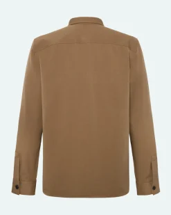Minimum Shirts | Overshirts | Santon overshirt 3808 - Shitake