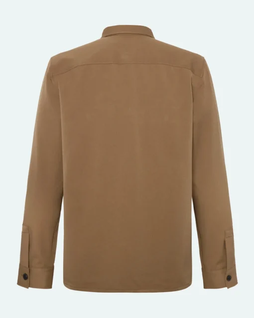 Minimum Shirts | Overshirts | Santon overshirt 3808 - Shitake